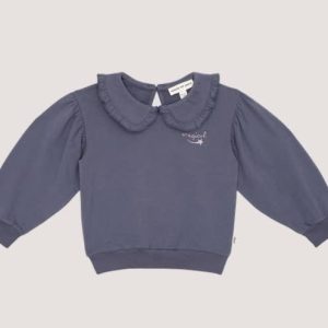 House of Jamie - Balloon Collar Sweater: Stardust Blue
