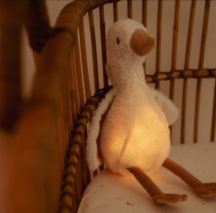 Little Dutch - Knuffelgans Licht & Geluid - Wit - Little Goose