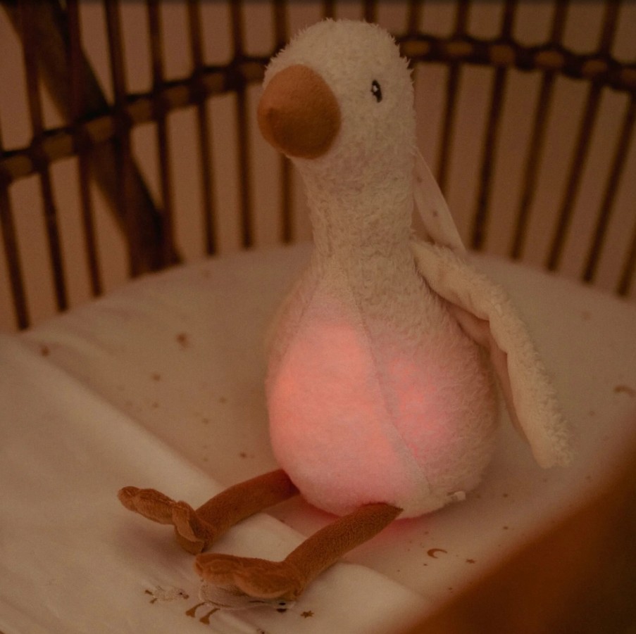 Little Dutch - Knuffelgans Licht & Geluid - Wit - Little Goose