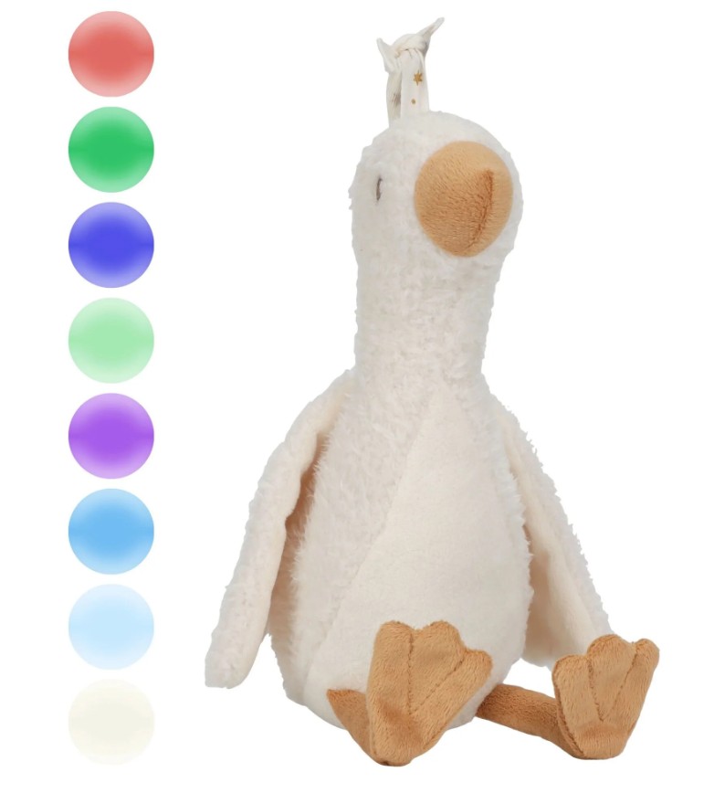 Little Dutch - Knuffelgans Licht & Geluid - Wit - Little Goose