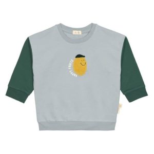 Lässig - Kids Sweater GOTS Lemon light blue