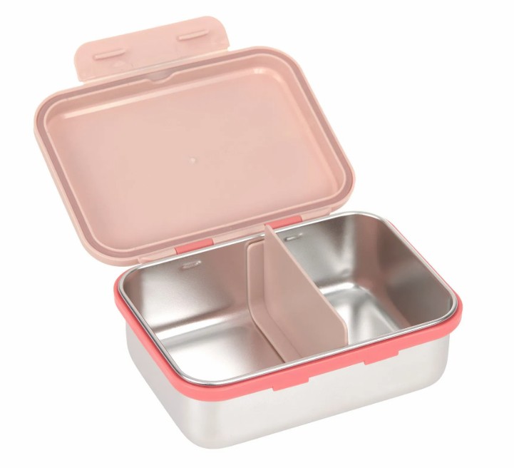 Lässig - Lunchbox Stainless Steel Sunny Explorer rose/pink
