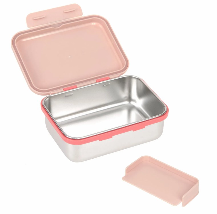 Lässig - Lunchbox Stainless Steel Sunny Explorer rose/pink