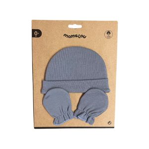 Mamelou - Babymutsje & krabwantjes - Donkerblauw