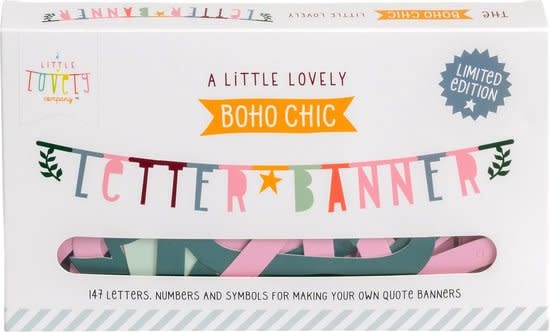 A little lovely company - Letter banner: Boho chic
