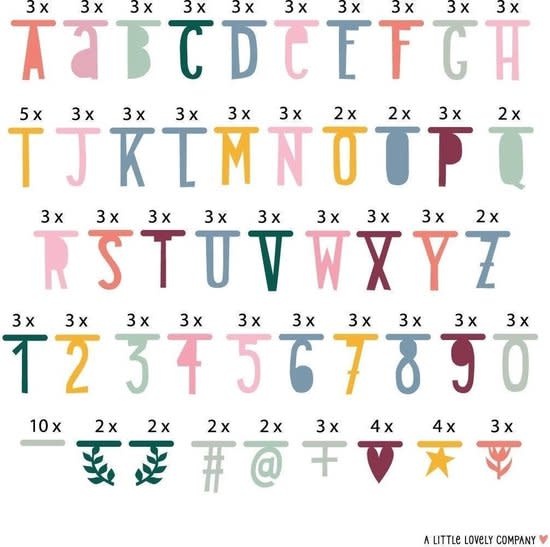 A little lovely company - Letter banner: Boho chic