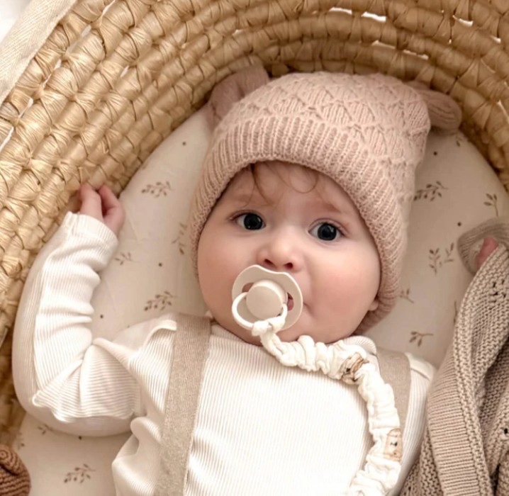 Difrax - Dynamic fopspeen 6-18M Prime - Granola/Orange