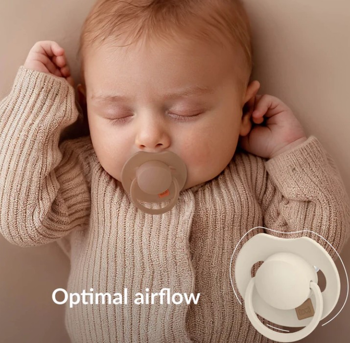 Difrax - Dynamic fopspeen 6-18M Prime - Granola/Orange