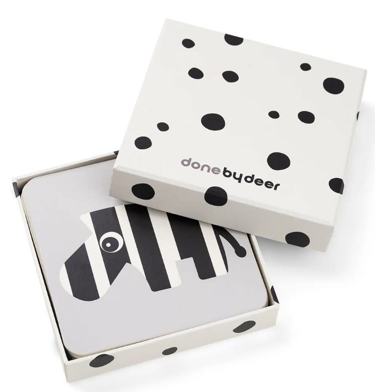 Done by deer - Baby contrast cards 10-pack - Elphee - Colour mix