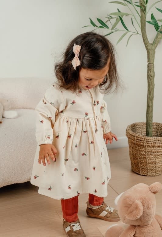 Noukie's - Corduroy jurkje en legging in geribde jersey