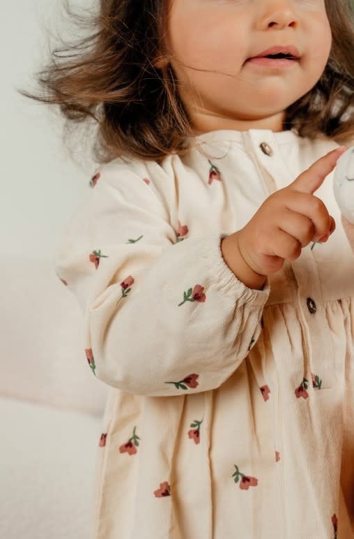 Noukie's - Corduroy jurkje en legging in geribde jersey