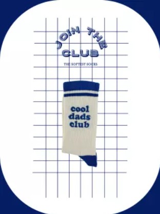 Join The Club Socks - Cool dads club blue - 42-46