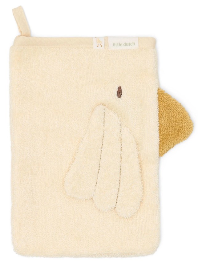 Little Dutch - Newborn Naturals - Little Goose - Badcape en washandje