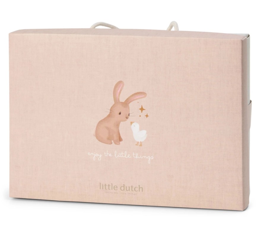 Little Dutch - Newborn Naturals - Little Goose - Badcape en washandje