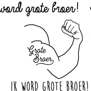 Minimou - Plaktattoo - "Ik word grote broer"