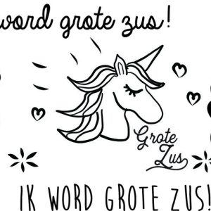 Minimou - Plaktattoo - "Ik word grote zus"