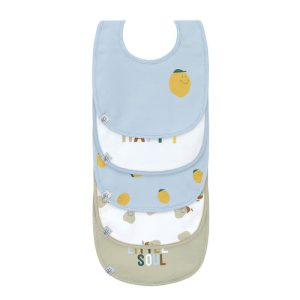 Lässig - Value Pack Bib 5 pcs Happy Fruits Lemon