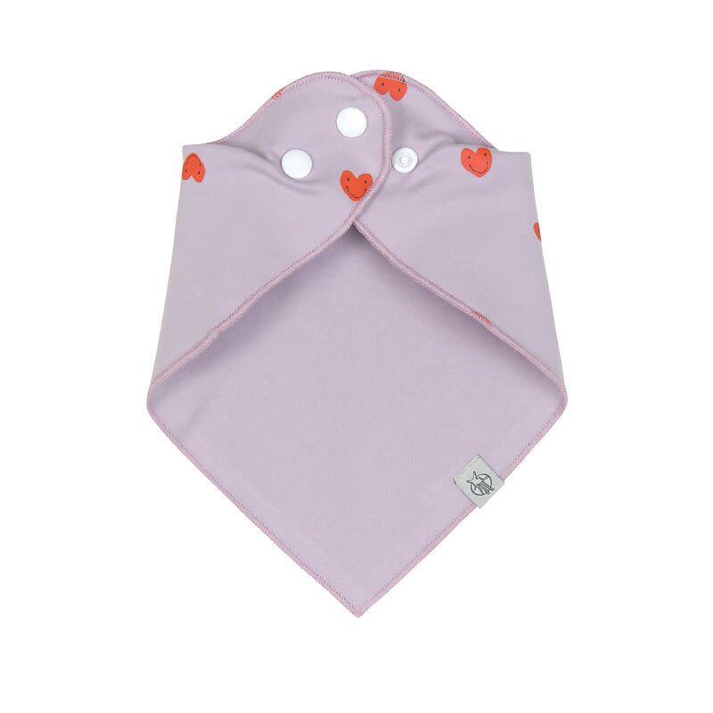 Lässig - Bandana/cowl-neck 2 pcs Happy Rascals Heart, lavender