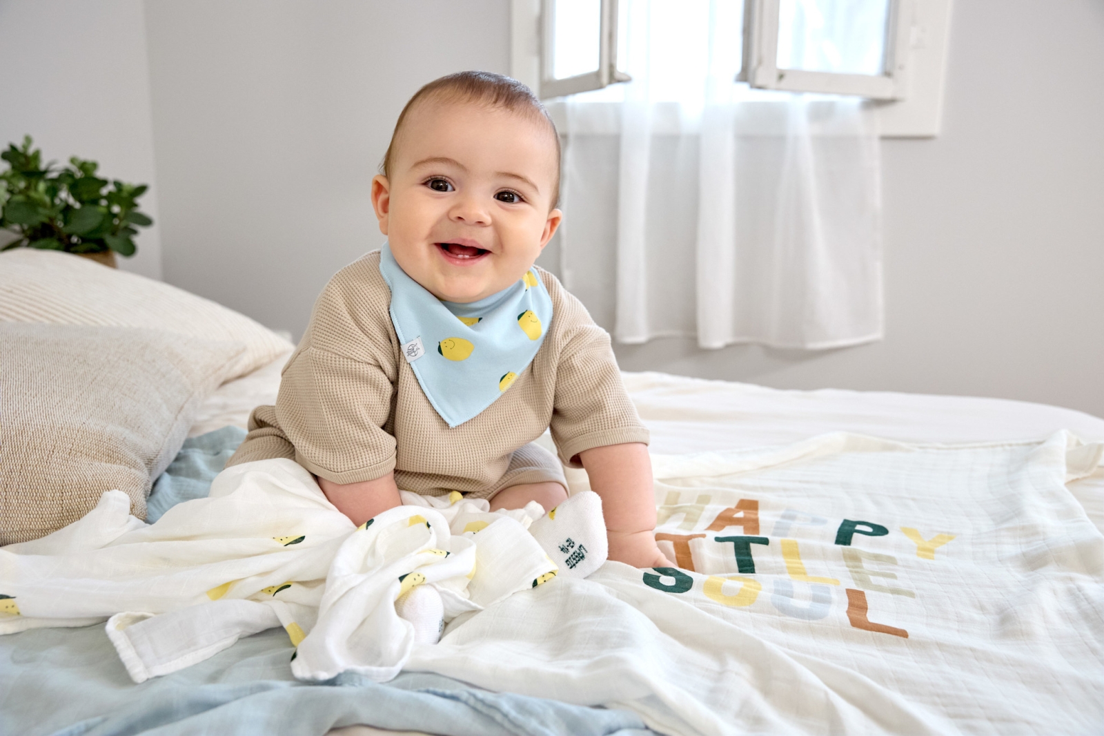 Lässig - Bandana/cowl-neck 2 pcs Happy Fruits Lemon
