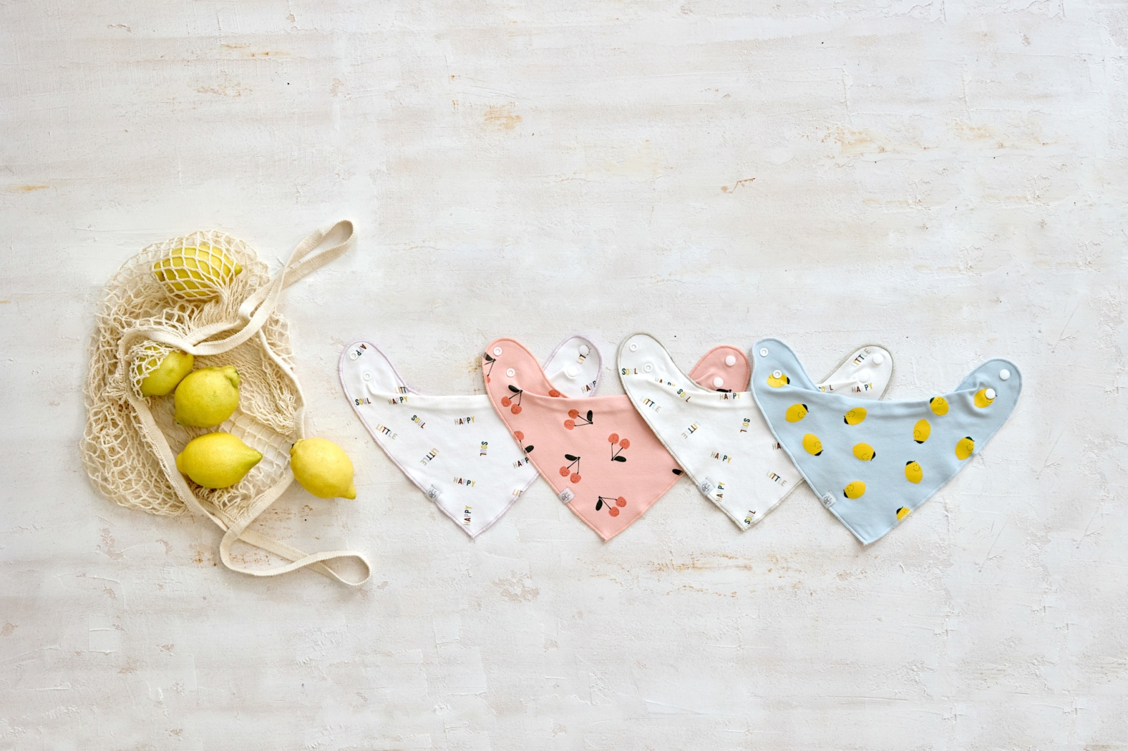 Lässig - Bandana/cowl-neck 2 pcs Happy Fruits Lemon