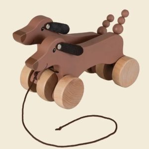 Egmont Toys - Trekfiguur hout - Teckel Edward